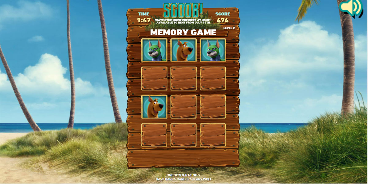 Scoob! Memory Game : 2