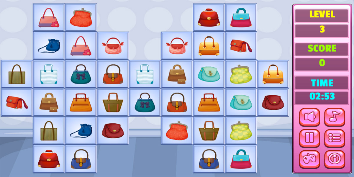 Stylish Purses Mahjong : 2