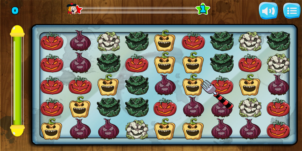 Vegetable Matching : Forknite : 2