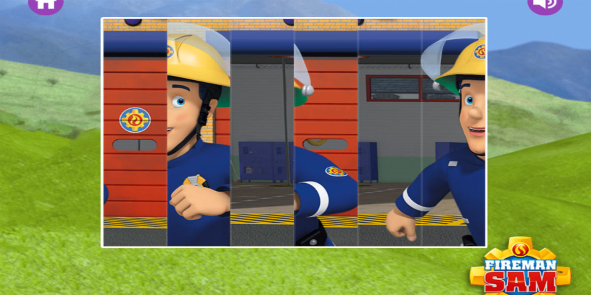 Fireman Sam Puzzle Slider : 2