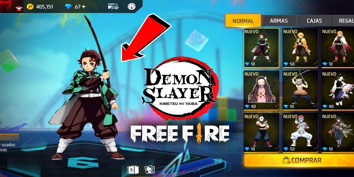 Free Fire x Demon Slayer : Kimetsu no Yaiba 4