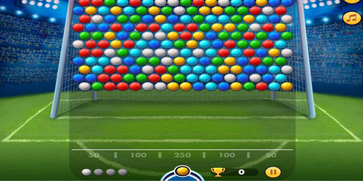 Bubble Shooter Soccer 2 : Y8