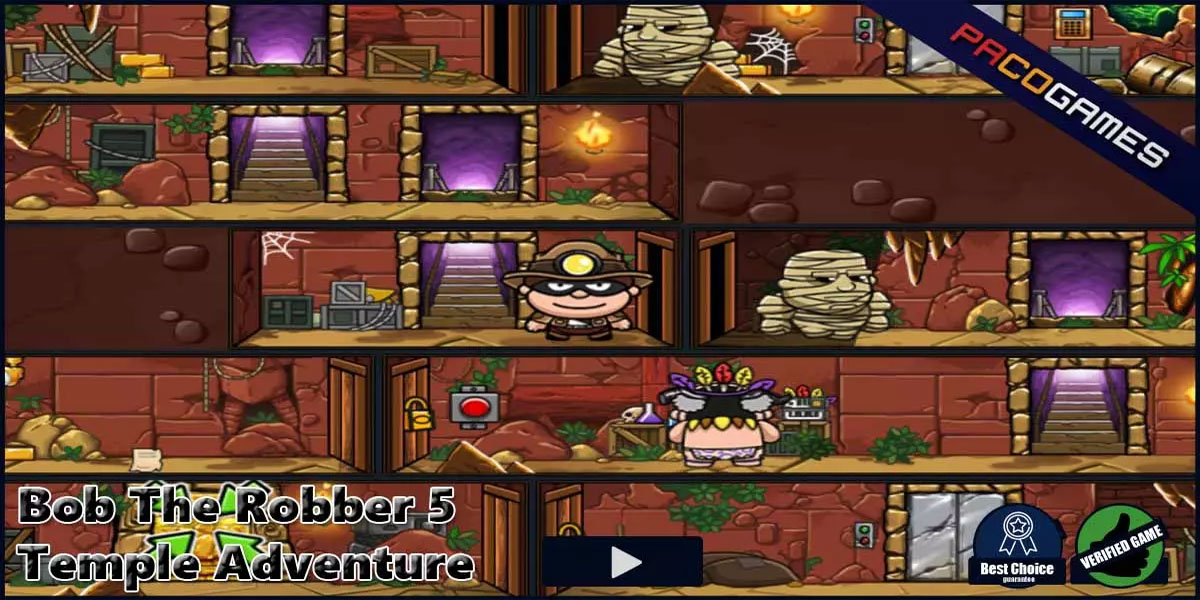 Bob The Robber 5 : The Temple Adventure : Y8