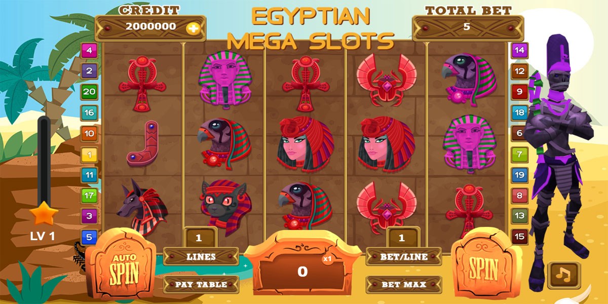 Egyptian Mega Slots : Y8