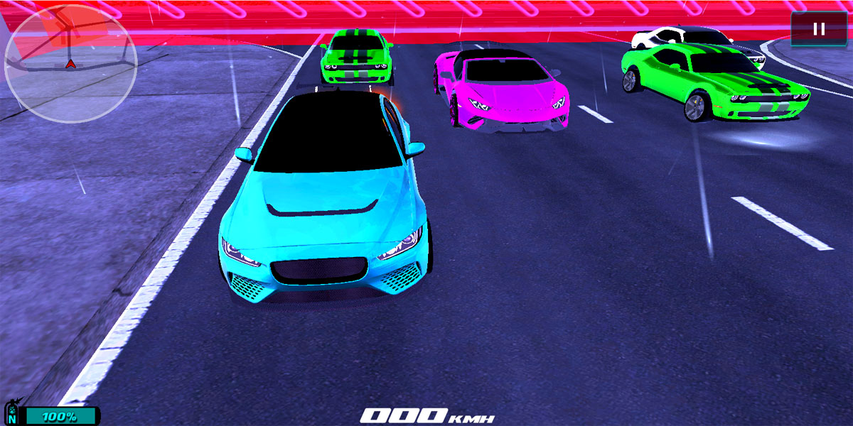 Night Neon Racers : Y8 