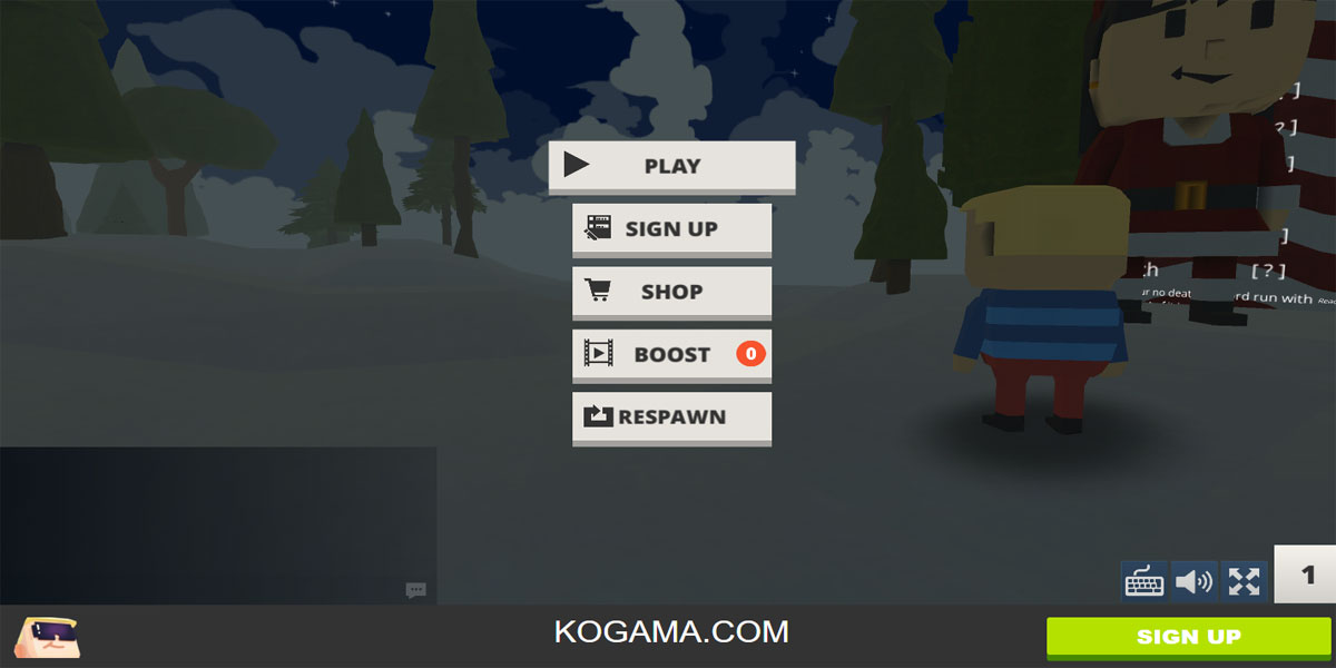 Kogama : Snowy Adventure Find Christmas Gifts : Y8